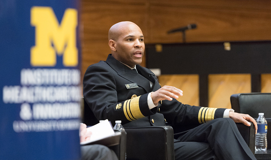 U.S. Surgeon General Jerome M. Adams, M.D., M.P.H. speaks at IHPI Director's Lecture